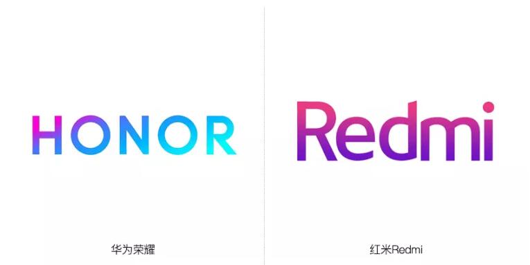 上图为华为荣耀和红米redmi品牌logo从下图的宣传海报中可以看出红米